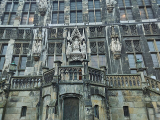 Aachen, Germany - Historical town hall is a prominent building