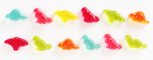 Jelly candy in shape of dinosaur