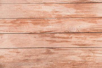 Vintage colored wood background texture with knots and nail holes. Old painted wood wall. Brown abstract background. Vintage wooden dark horizontal boards. Front view with copy space