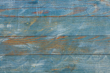 Naklejka premium Vintage colored wood background texture with knots and nail holes. Old painted wood wall. Brown abstract background. Vintage wooden dark horizontal boards. Front view with copy space