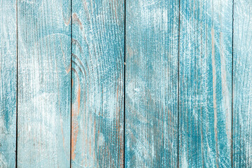 Fototapeta na wymiar Vintage colored wood background texture with knots and nail holes. Old painted wood wall. Brown abstract background. Vintage wooden dark horizontal boards. Front view with copy space