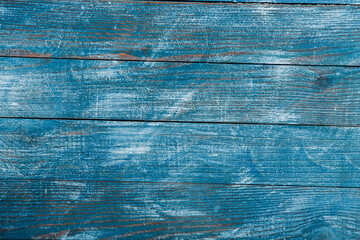 Vintage colored wood background texture with knots and nail holes. Old painted wood wall. Brown abstract background. Vintage wooden dark horizontal boards. Front view with copy space