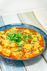 Process of Cooking Mapo Tofu