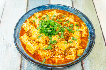 Process of Cooking Mapo Tofu