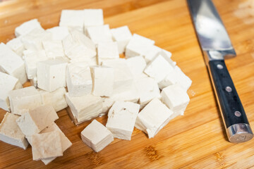 Process of Cooking Mapo Tofu