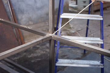 welding with metal structure eletrod