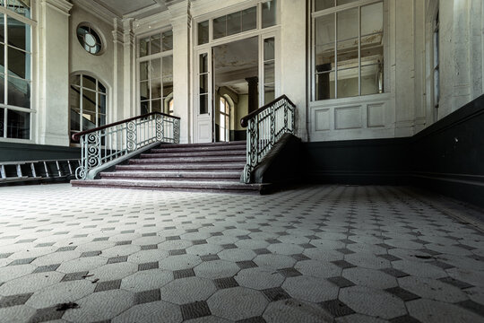 Staircase in a lost building