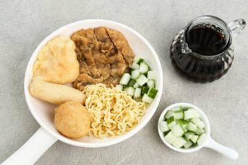 Pempek, Empek-Empek, Pempek Palembang is a traditional food from South Sumatra, Indonesia. This fish-based food is very popular. 
