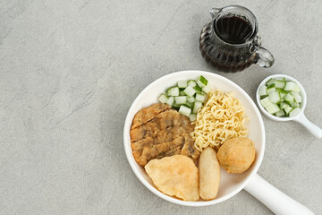 Pempek, Empek-Empek, Pempek Palembang is a traditional food from South Sumatra, Indonesia. This fish-based food is very popular. 
