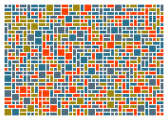 Fototapeta premium Offset Quads generative art background art illustration