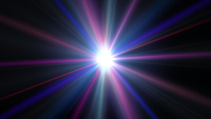 abstract star burst flash laser beam illustration