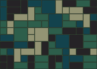 Offset Quads generative art background art illustration