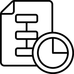 planing outline icon