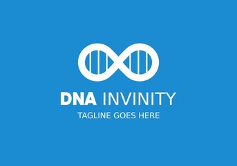 DNA infinity business vector logo symbol design template for your design.