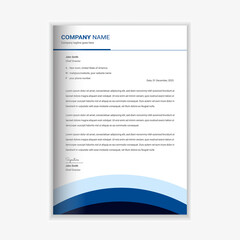 Modern and business corporate Letterhead template design