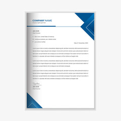 Modern and business corporate Letterhead template design