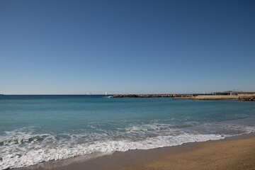 Fototapeta na wymiar Mediterranean Sea, Prado beach, Marseille, France