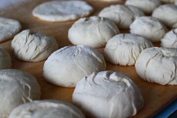 Fototapeta na wymiar Pastry baking process