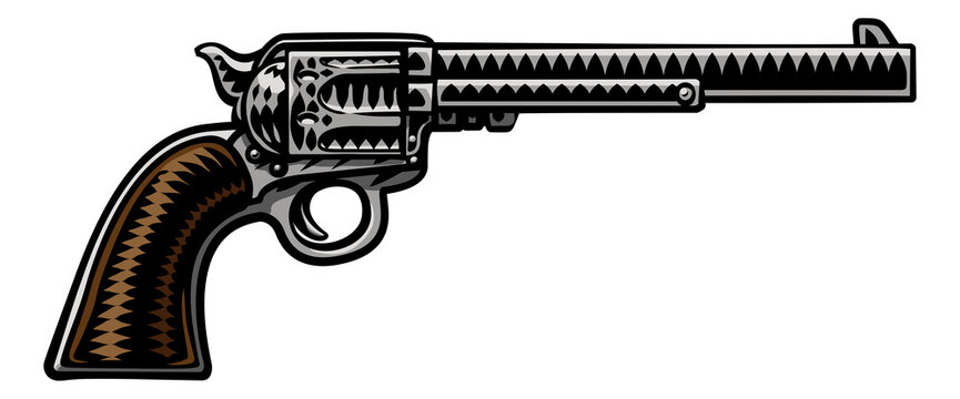 Cowboy Gun Western Pistol Old Vintage Revolver