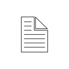 Papper outline icon illustration