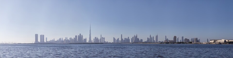 Fototapeta na wymiar Urban Skyline and cityscape in Dubai UAE. 