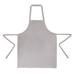 Blank kitchen apron isolated on white background