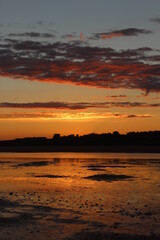 sunset at the beach