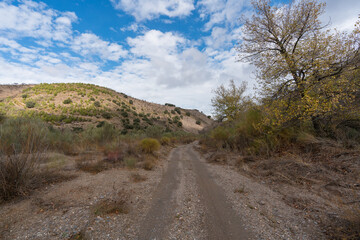 mountainous landscape in the south of Granada in Spain