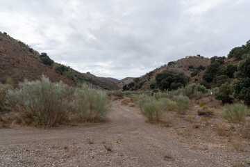 mountainous landscape in the south of Granada in Spain