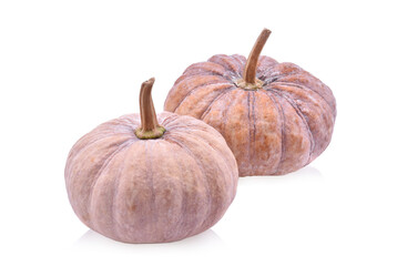 yellow pumpkin vegetable isolated on white background.