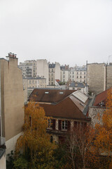 The view from the window in typical district of Paris, France	