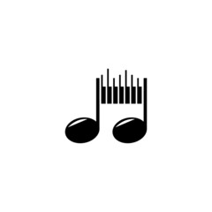 Piano icon vector ilustration template