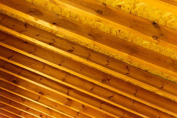 Nice ceiling with wooden beams in Toledo, Spain