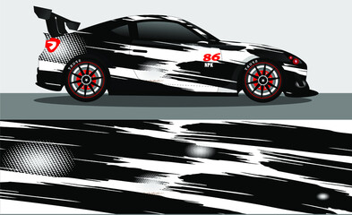 car wrap abstract racing graphic background for vinyl wrap and stickers