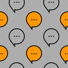 Comments and messages simple seamless pattern