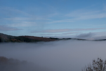 Inversion weather condition near the german village Neuastenberg