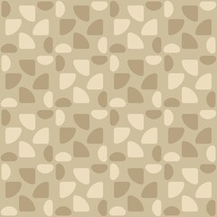 Rounded abstract seamless pattern - accent for any surfaces.