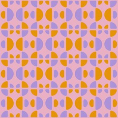 Rounded abstract seamless pattern - accent for any surfaces.