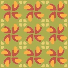 Rounded abstract seamless pattern - accent for any surfaces.