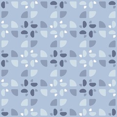 Rounded abstract seamless pattern - accent for any surfaces.
