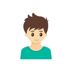 boy icon design template vector