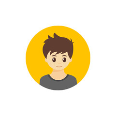 boy icon design template vector