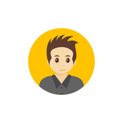 boy icon design template vector