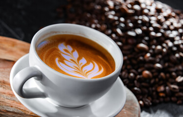 Obraz premium Composition with a cup of coffee