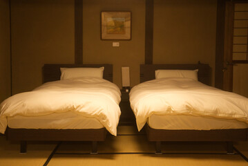 旅館 ベッド