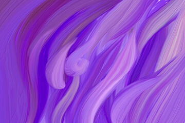 abstracte paarse achtergrond met getextureerde impasto penseelstreken, cover ontwerpsjabloon met ruimte voor tekst, behang voor decoratie, bewerken, moderne poster in trendy zeer peri, violet abstracte kunstwerken