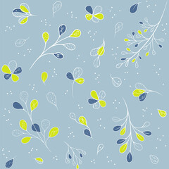 Pattern with abstract flora