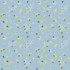 Pattern with abstract flora