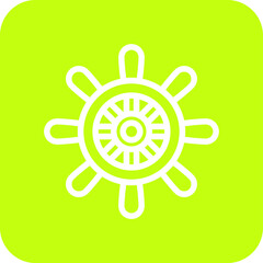 Rudder Vector Icon Design Illustration