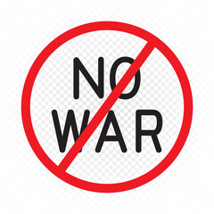 no or stop war sign symbol sticker